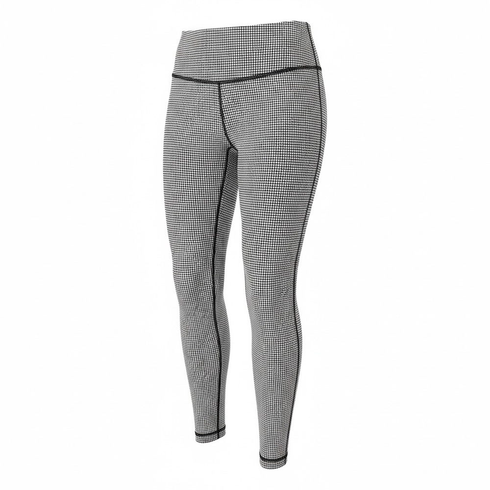 lululemon athletica Black & White Micro-Check High-Rise Leggings